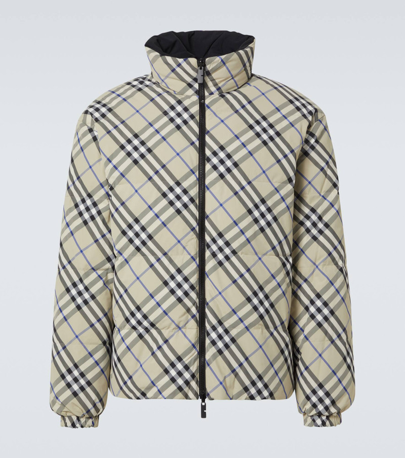 Reversible Check Snowdon puffer jacket - 1
