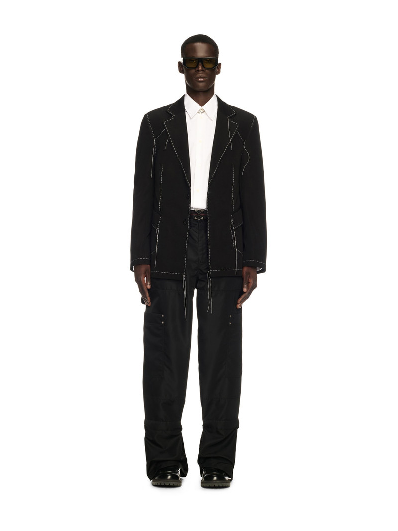 Off-White Black 00 Wool Blazer outlook
