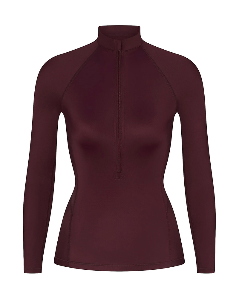 NikeSKIMS Shine Women's Long-Sleeve Half-Zip Top 10