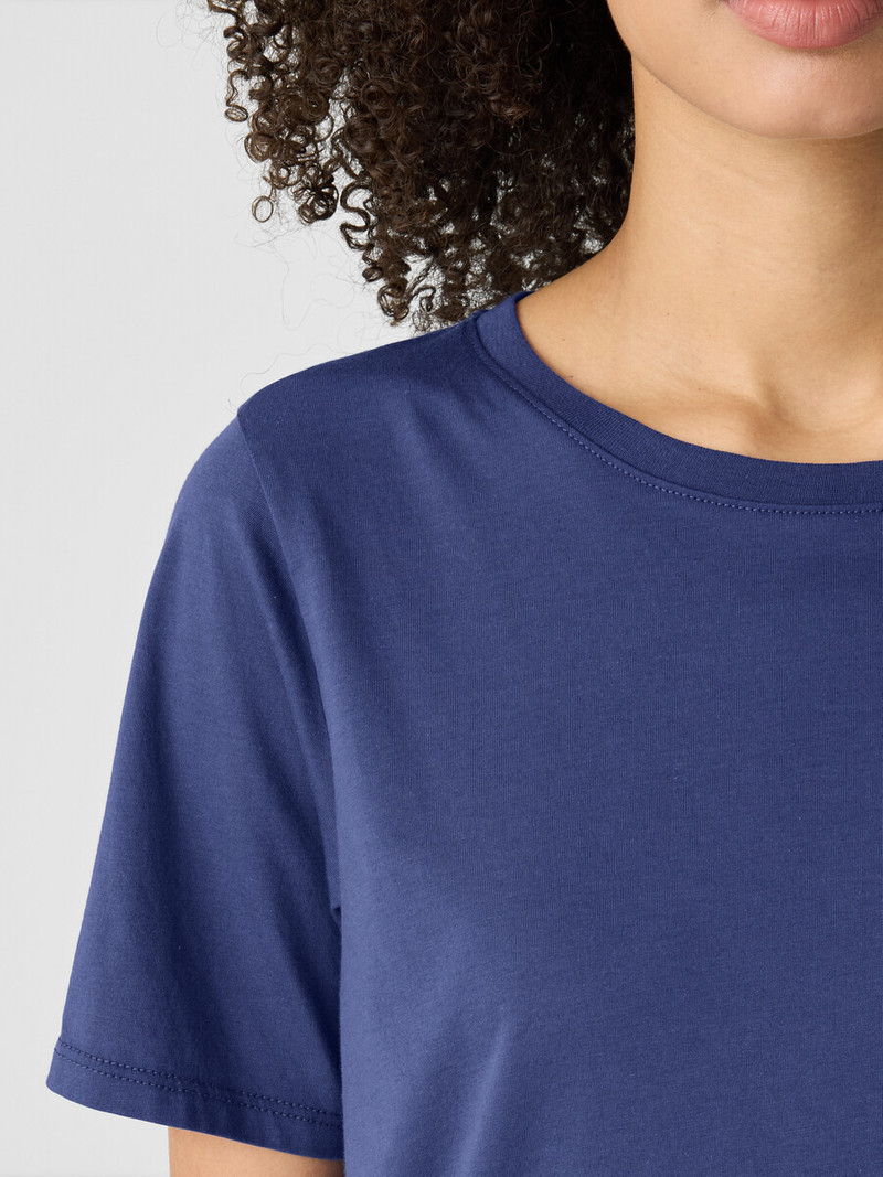 Organic Pima Cotton Jersey Round Neck Tee 5