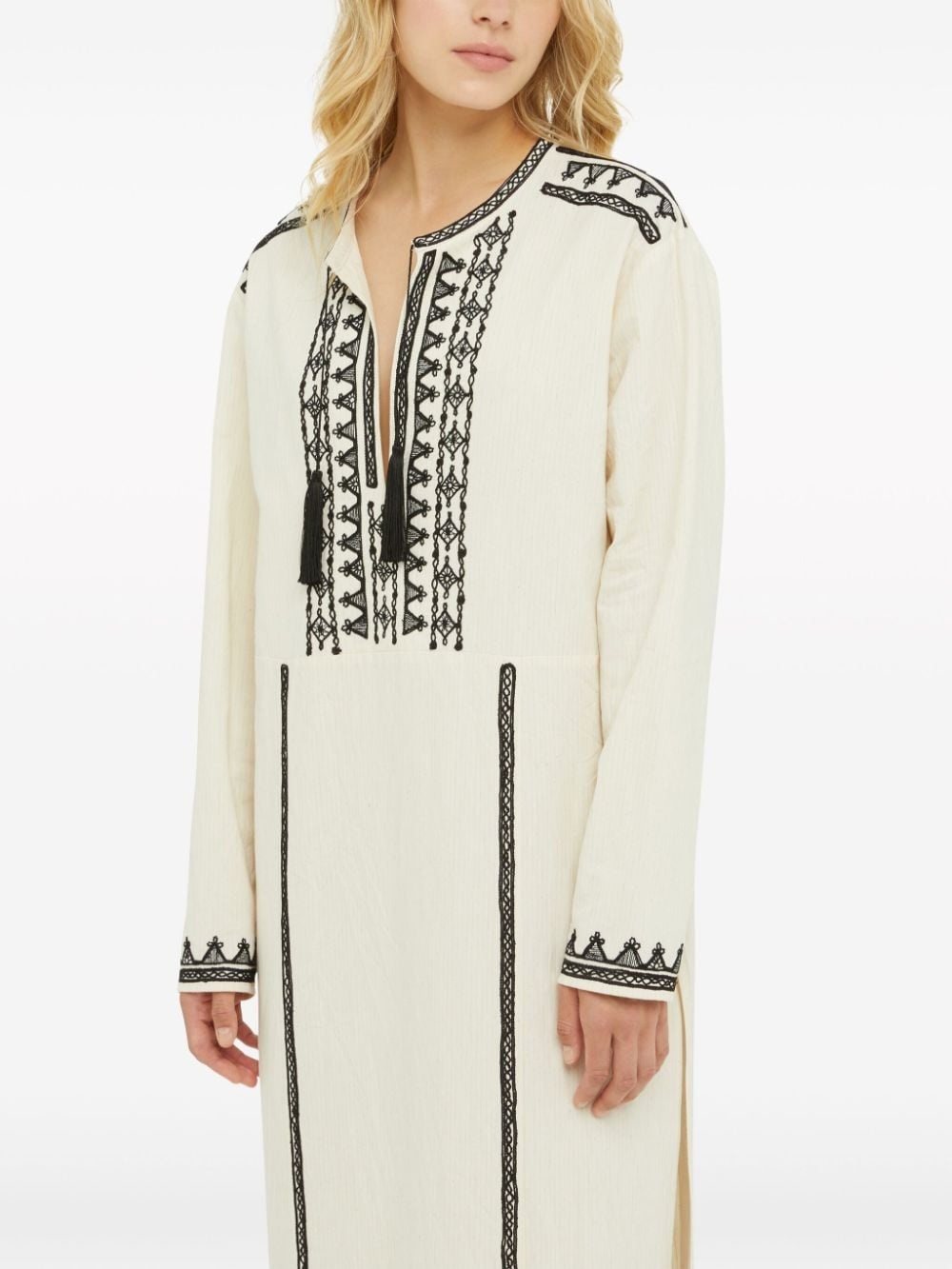 Akasha embroidered cotton-blend dress - 5
