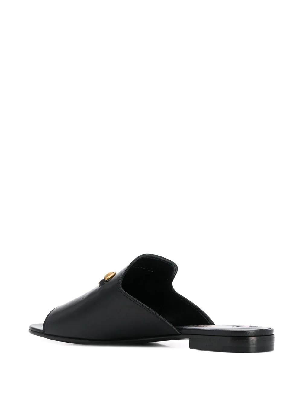 slip-on horsebit buckle sandals - 3