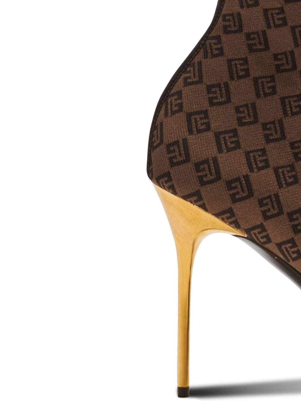 Skye 95mm monogram-jacquard boots - 5