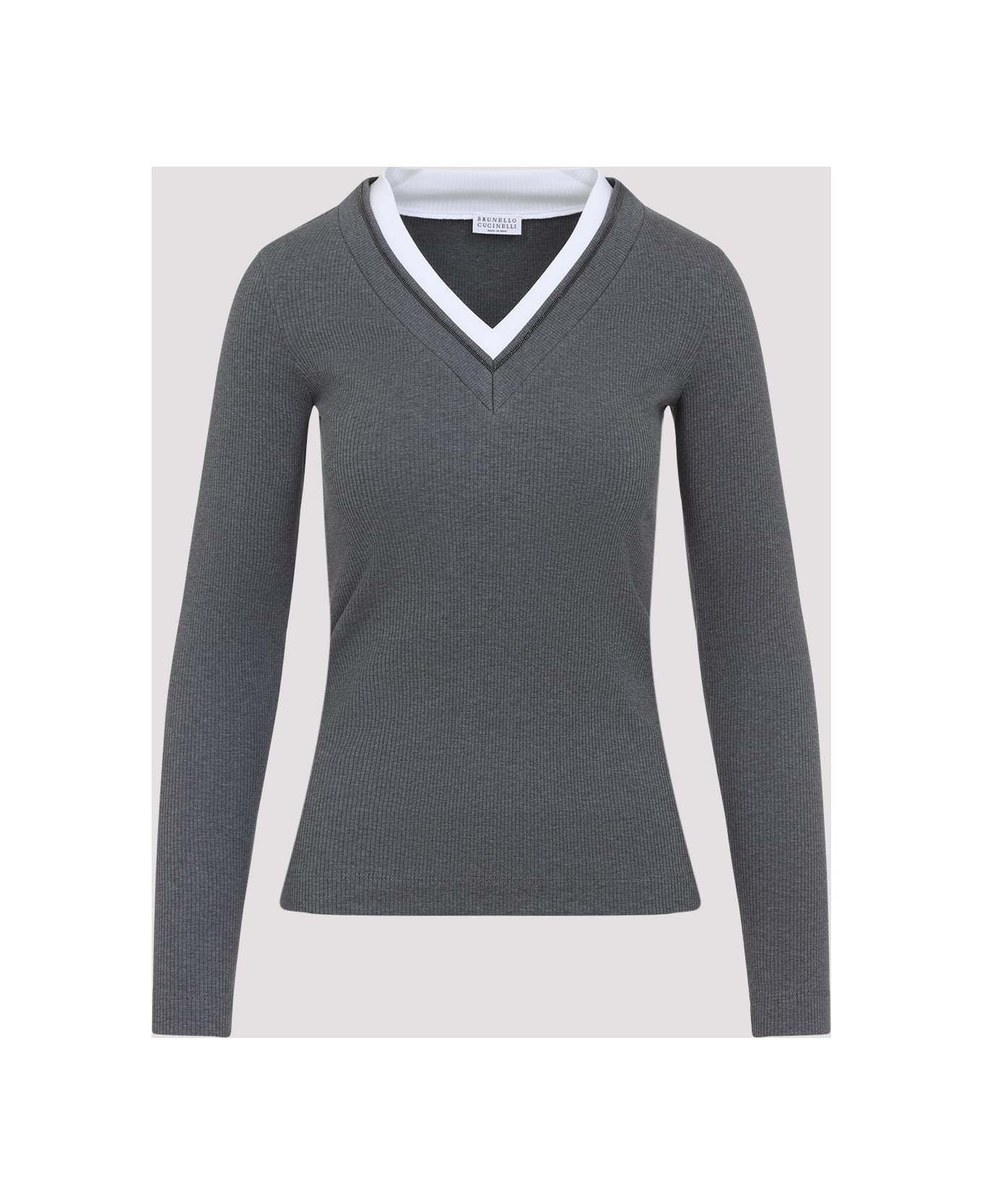 Ribbed Long Sleeves Top - 3