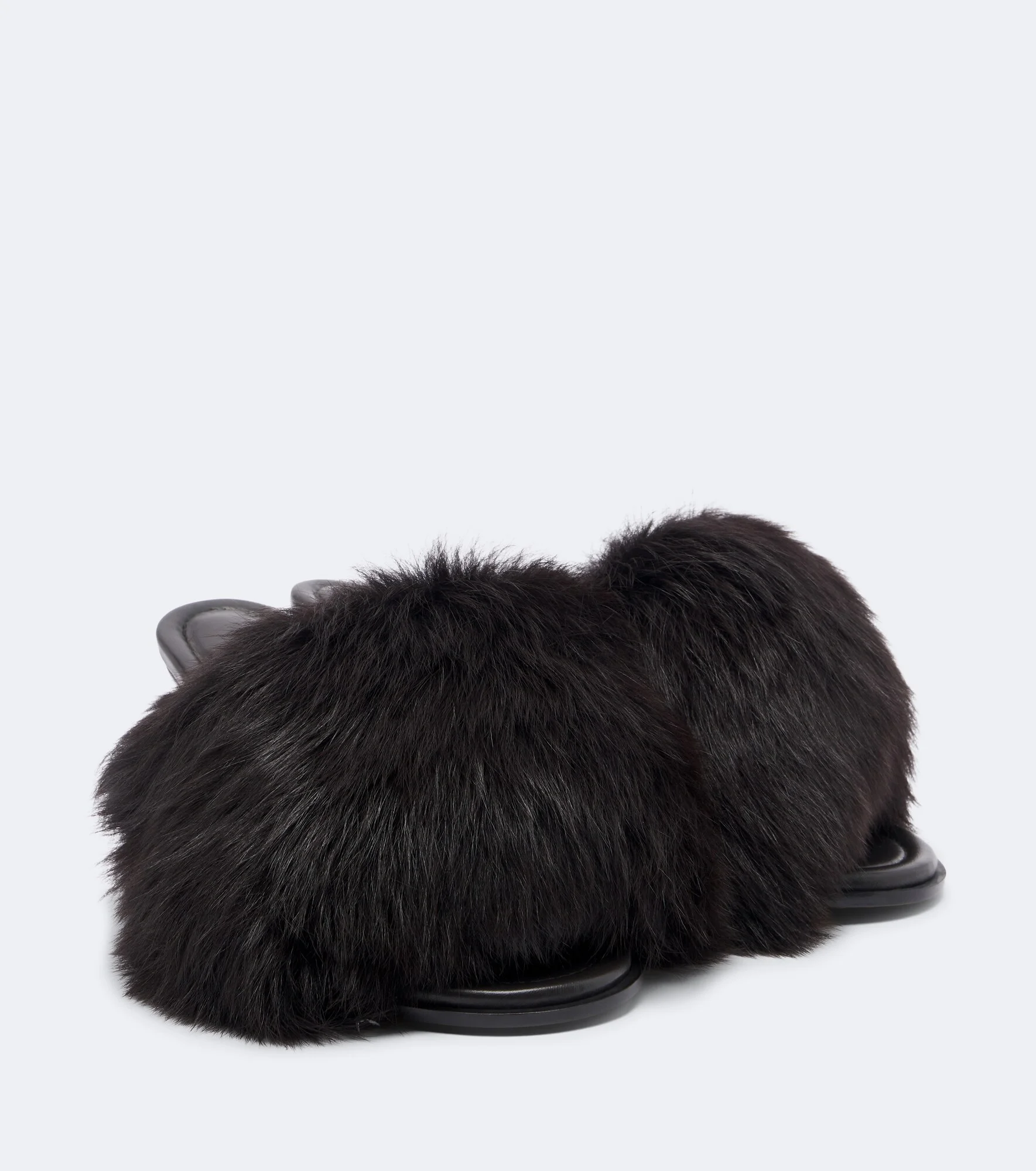Cherry shearling mules - 1