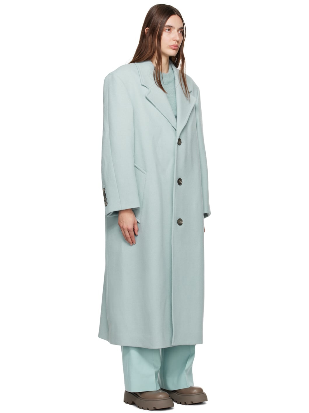 Blue Oversized Coat - 2