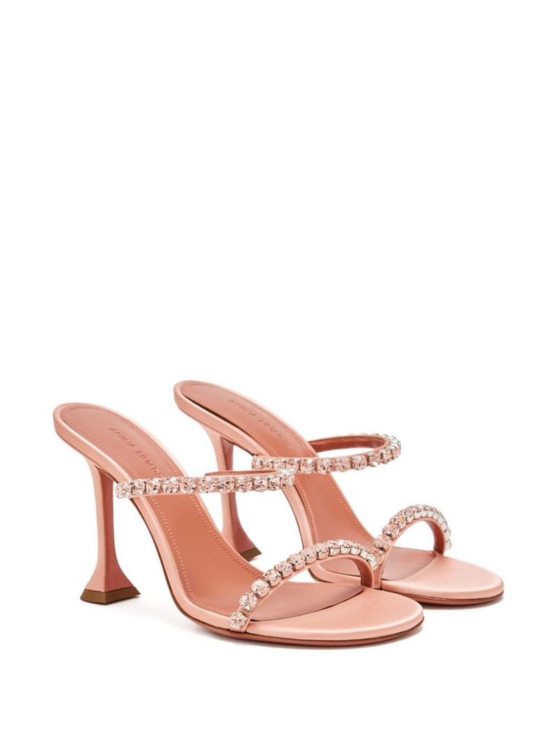 Amina Muaddi 95mm Gigi crystal-embellished sandals outlook
