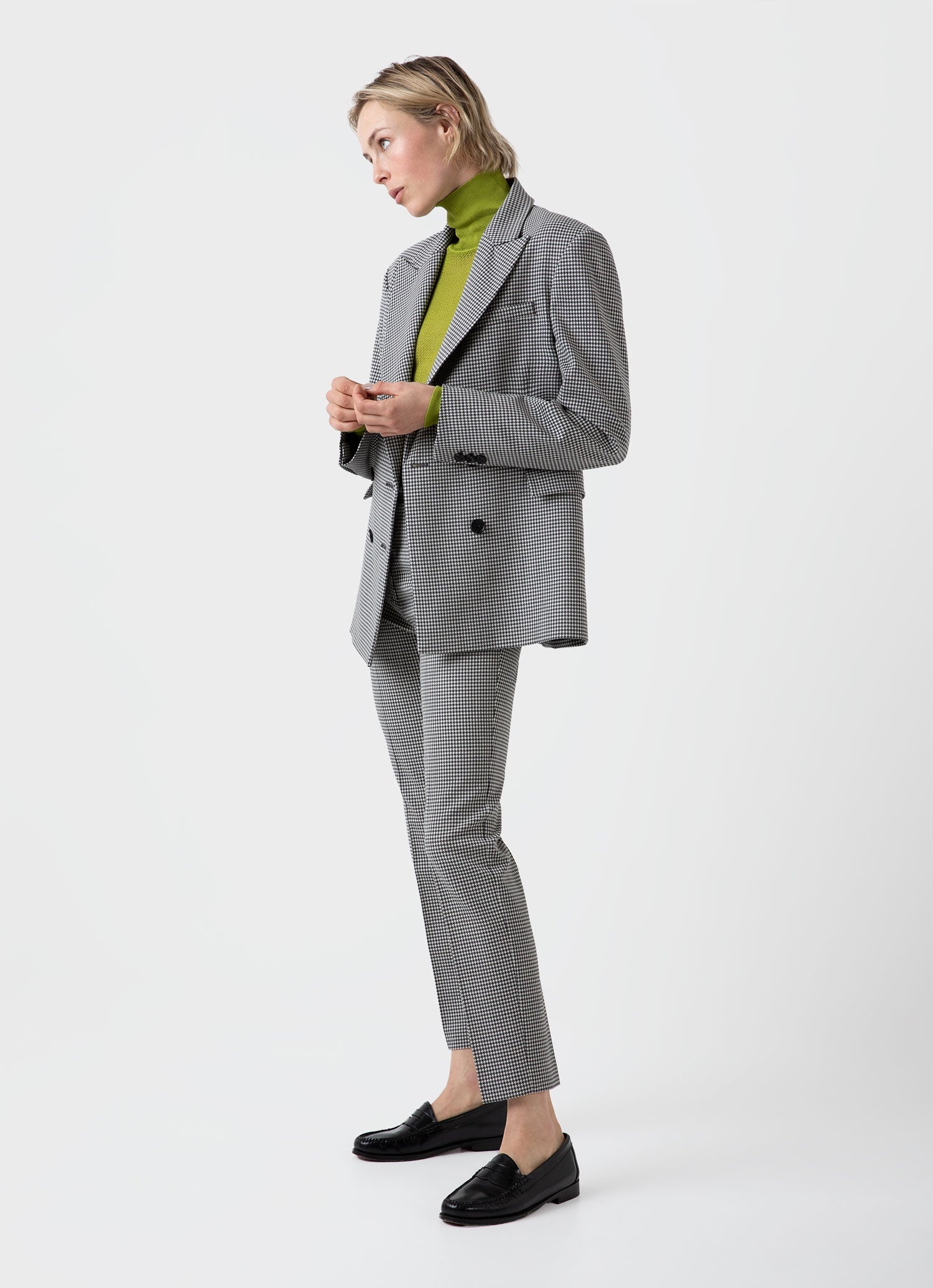 Edie Campbell Open Knit Silk Funnel - 2