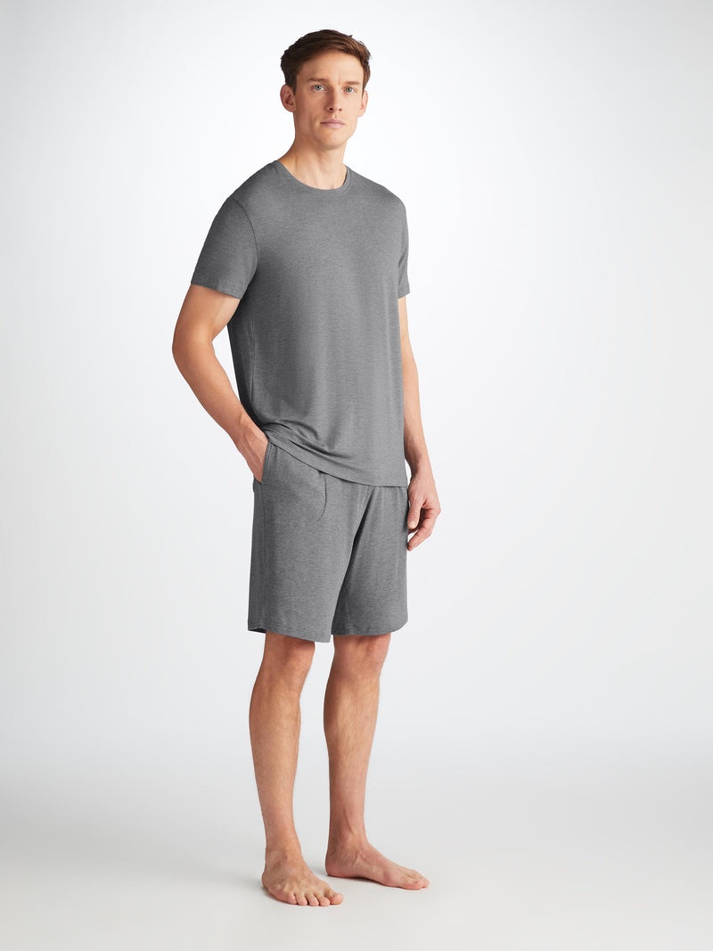Men's Lounge Shorts Marlowe Micro Modal Stretch Charcoal - 2