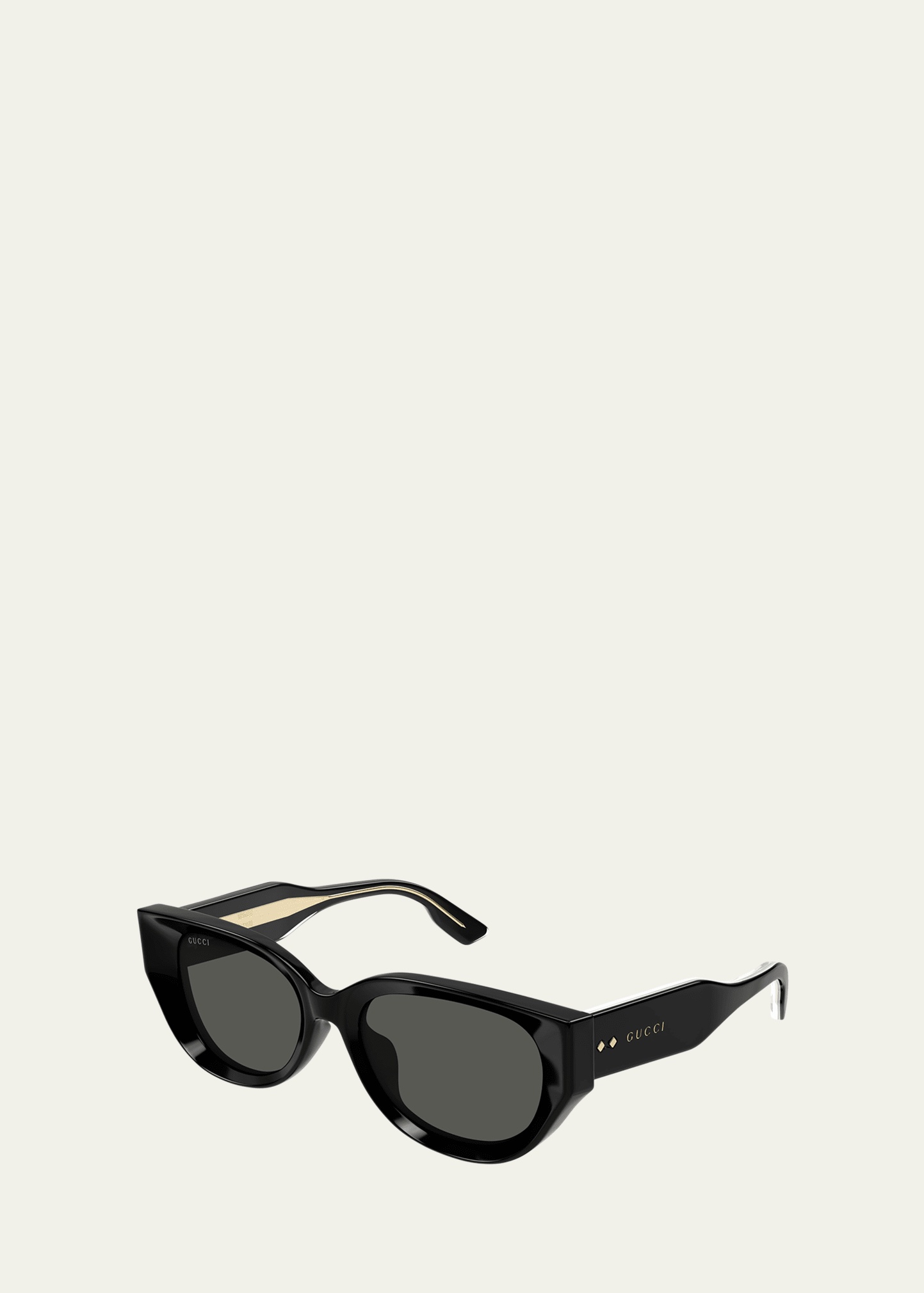 Beveled Recycled Acetate Cat-Eye Sunglasses - 2