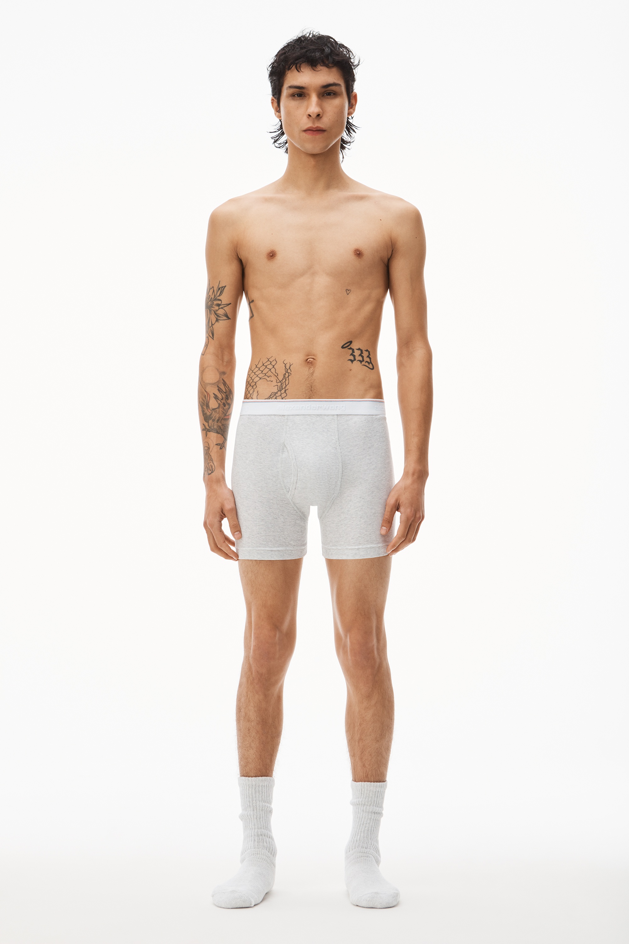BOXER BRIEF IN RIBBED JERSEY - 2