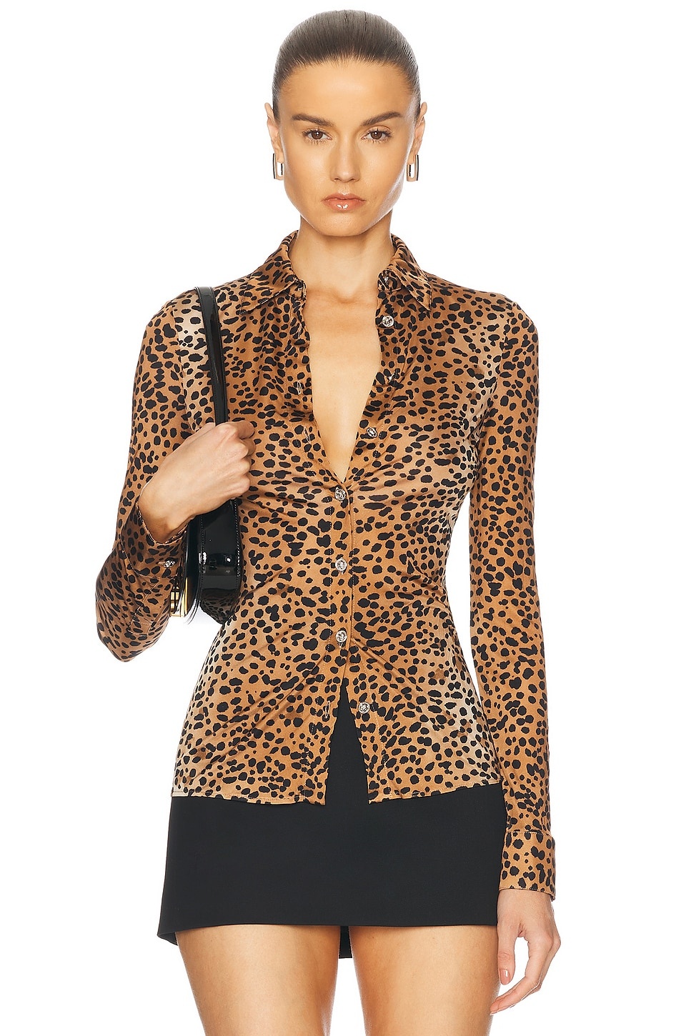 Jacquard Button Up Top - 1