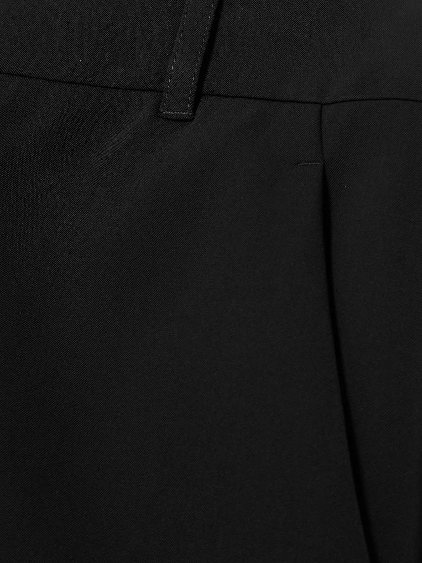 Pleated wool-blend wide-leg pants - 5
