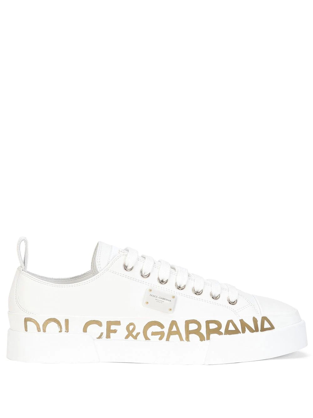 logo-print low-top sneakers - 1