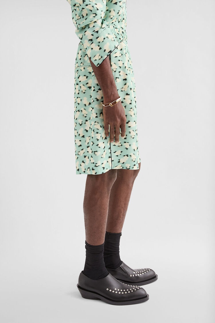 Fluid Viscose Printed Shorts - 4