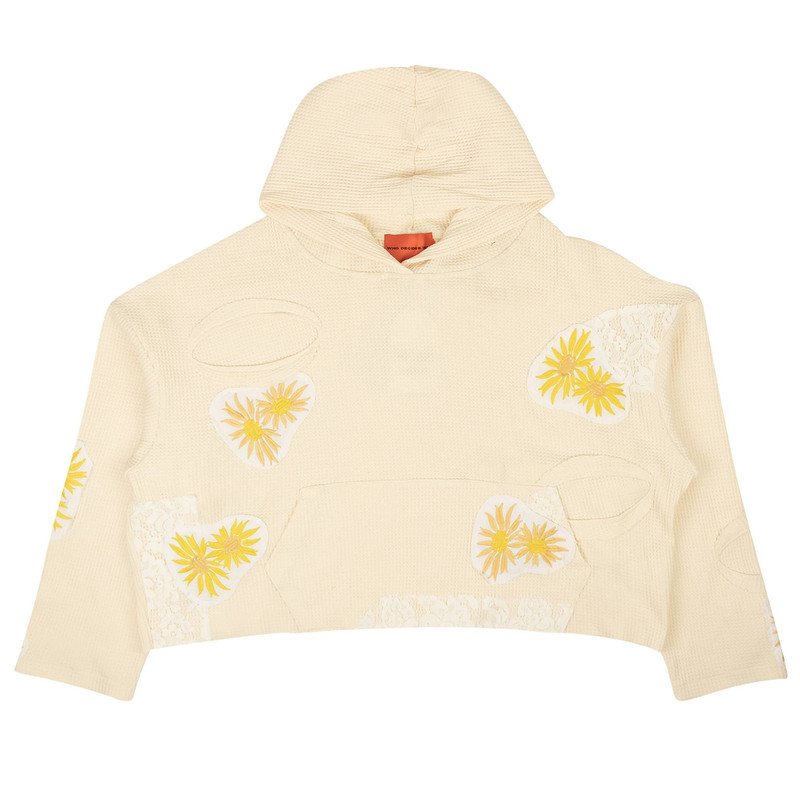 Who Decides War Melted Thermal Hooded Sweater 'Beige' 1