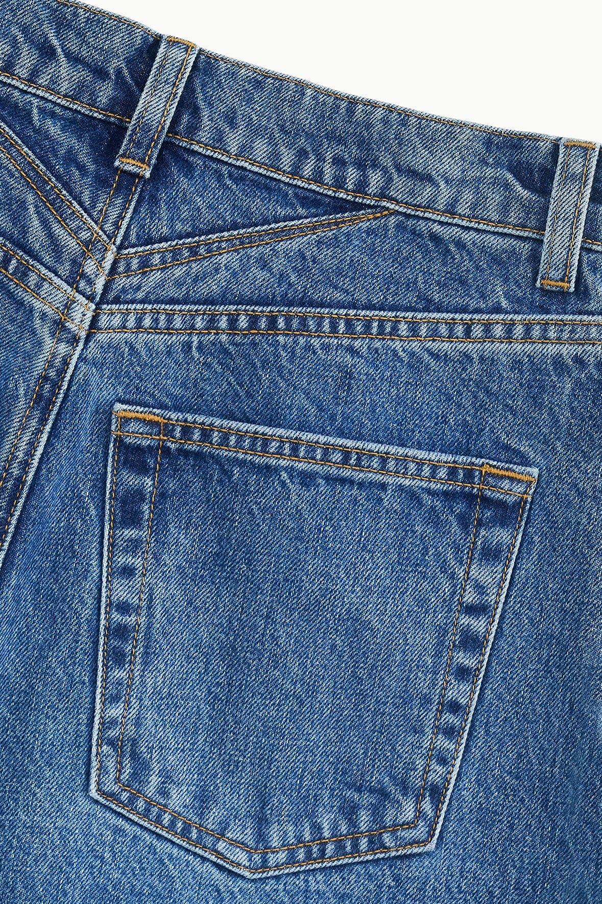 STAUD LEO HIGH RISE JEAN VINTAGE WASH - 8