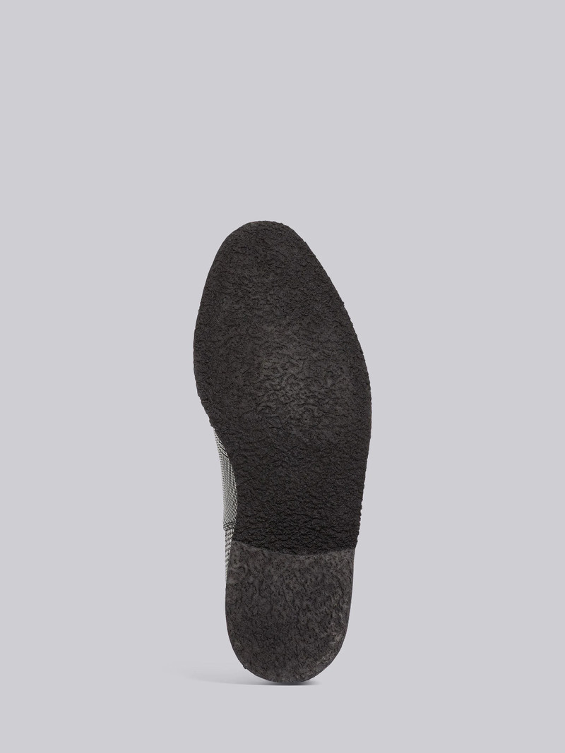 Black and White Prince of Wales Crepe Sole Chelsea Boot 5