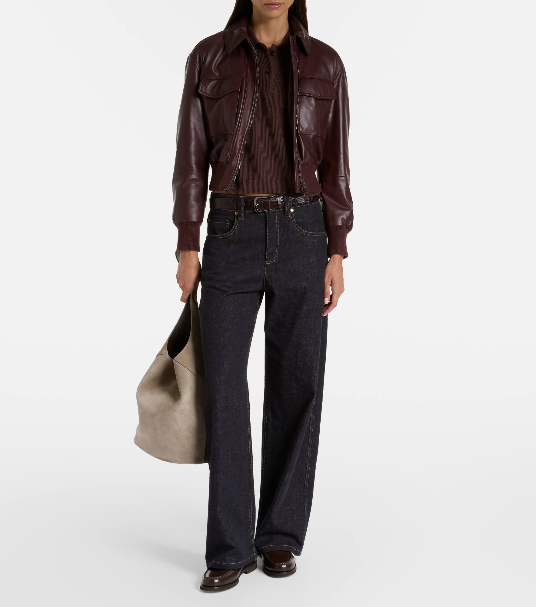 Mid-rise wide-leg jeans - 2