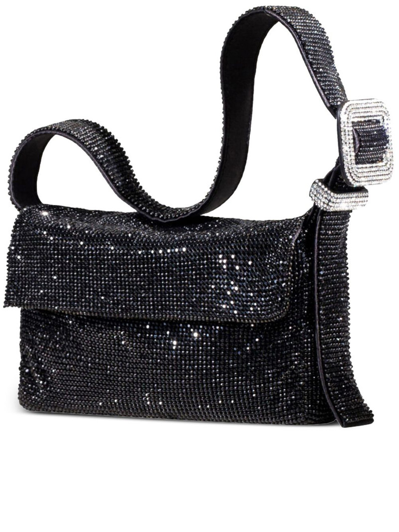 crystal-embellished buckle shoulder bag 1