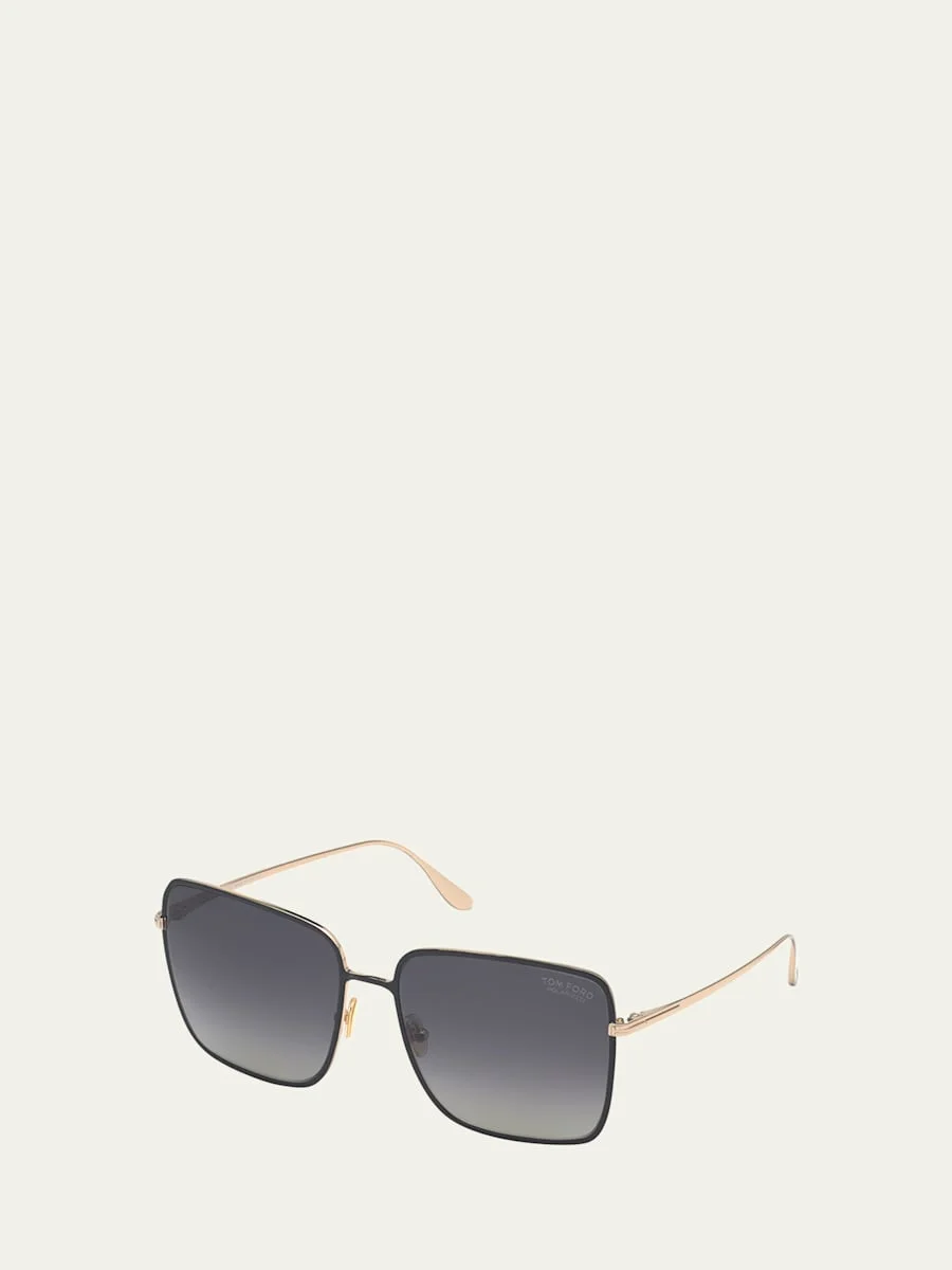 Heather Square Metal Sunglasses - 1