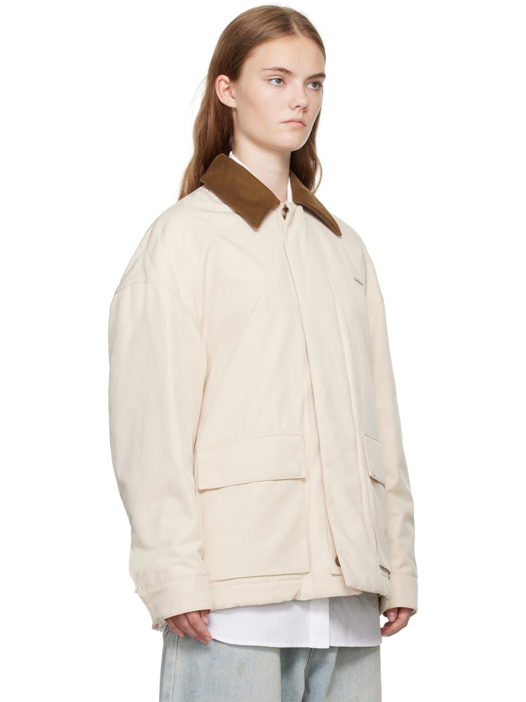 Beige Padded Jacket - 2