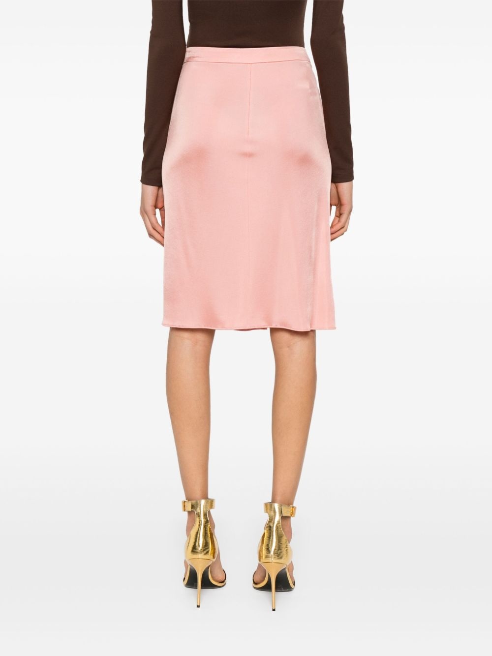 draped-detail mini skirt - 4
