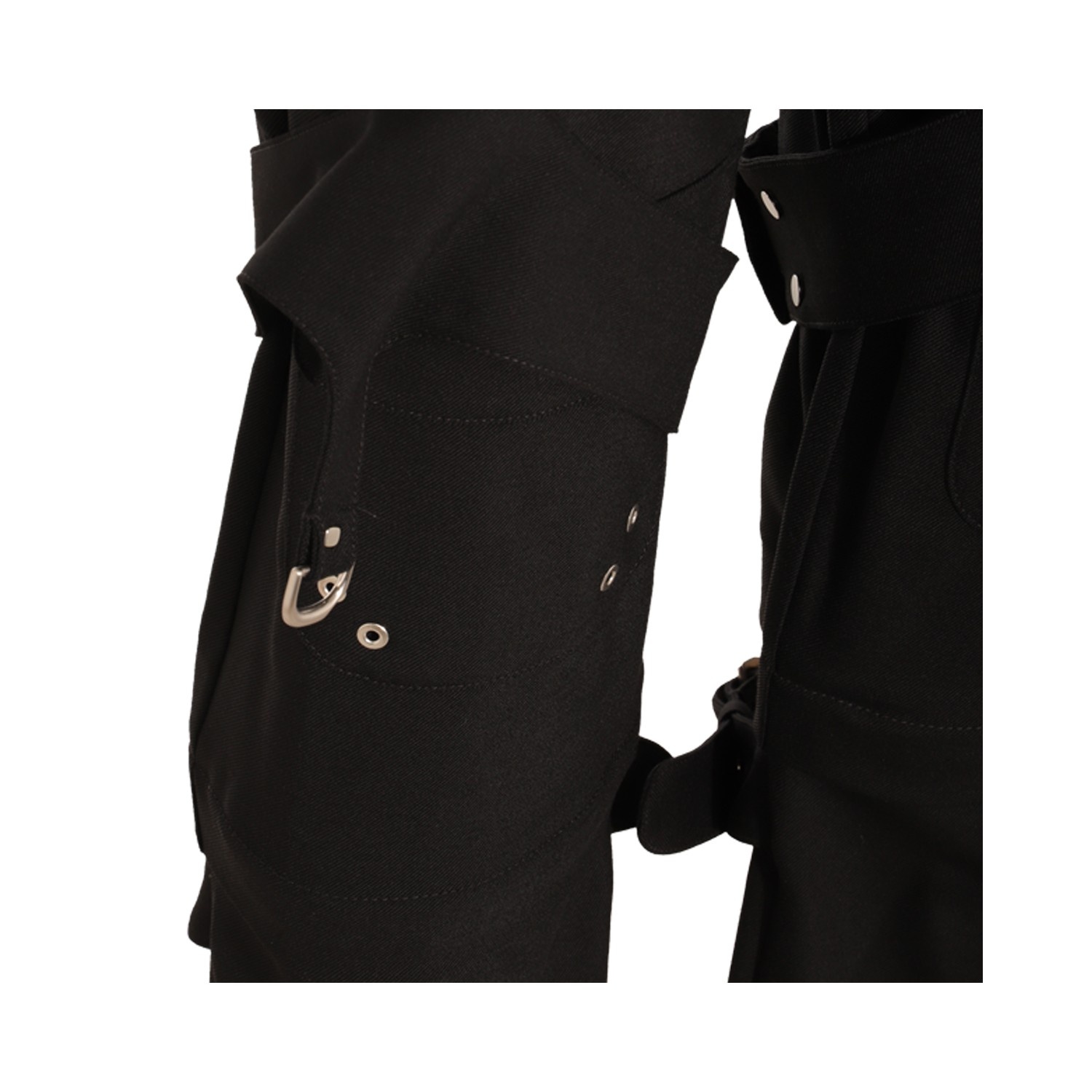 パンツ OFF-WHITE BLACK VIRGIN WOOL BLEND CARGO ZIPPED PANTS Off-White BLACK VIRGIN WOOL BLEND CARGO ZIPPED PANTS