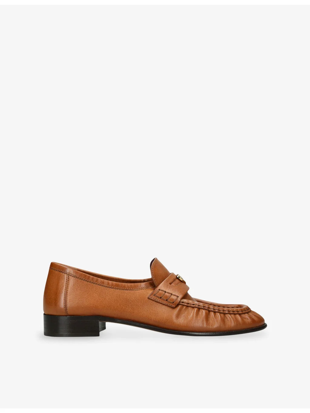 Letti Brand-Plaque Leather Loafers - 1