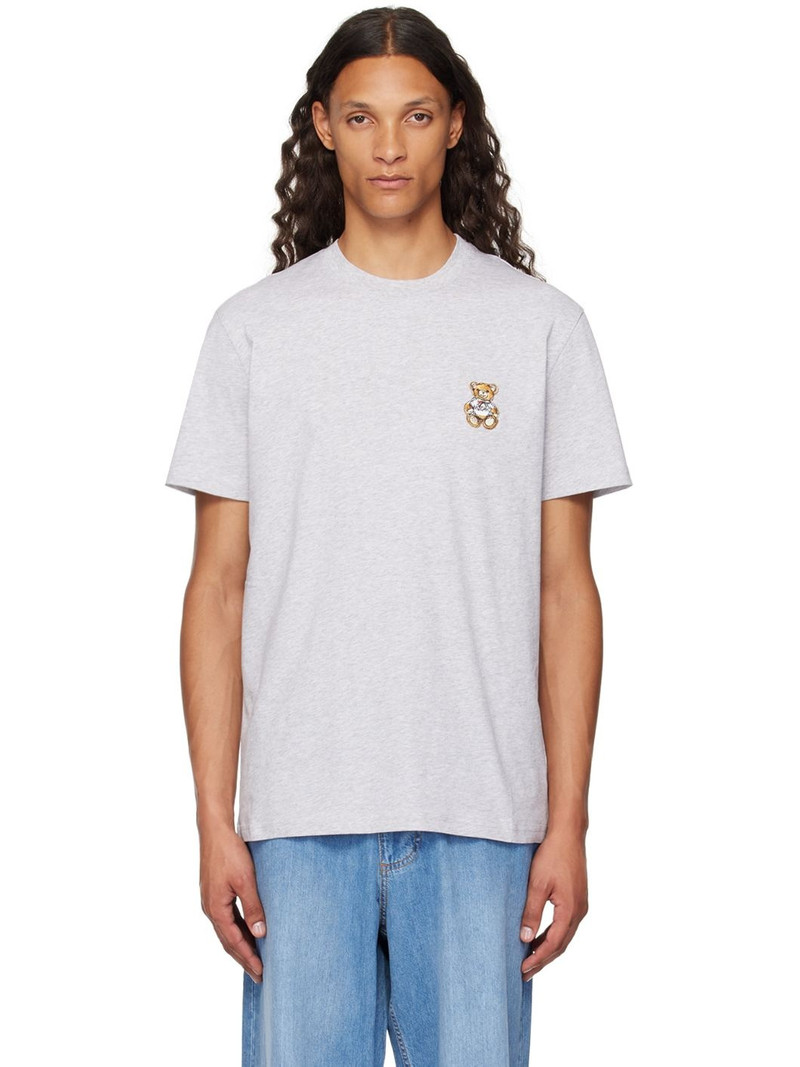 Gray Teddy Patch T-Shirt - 1