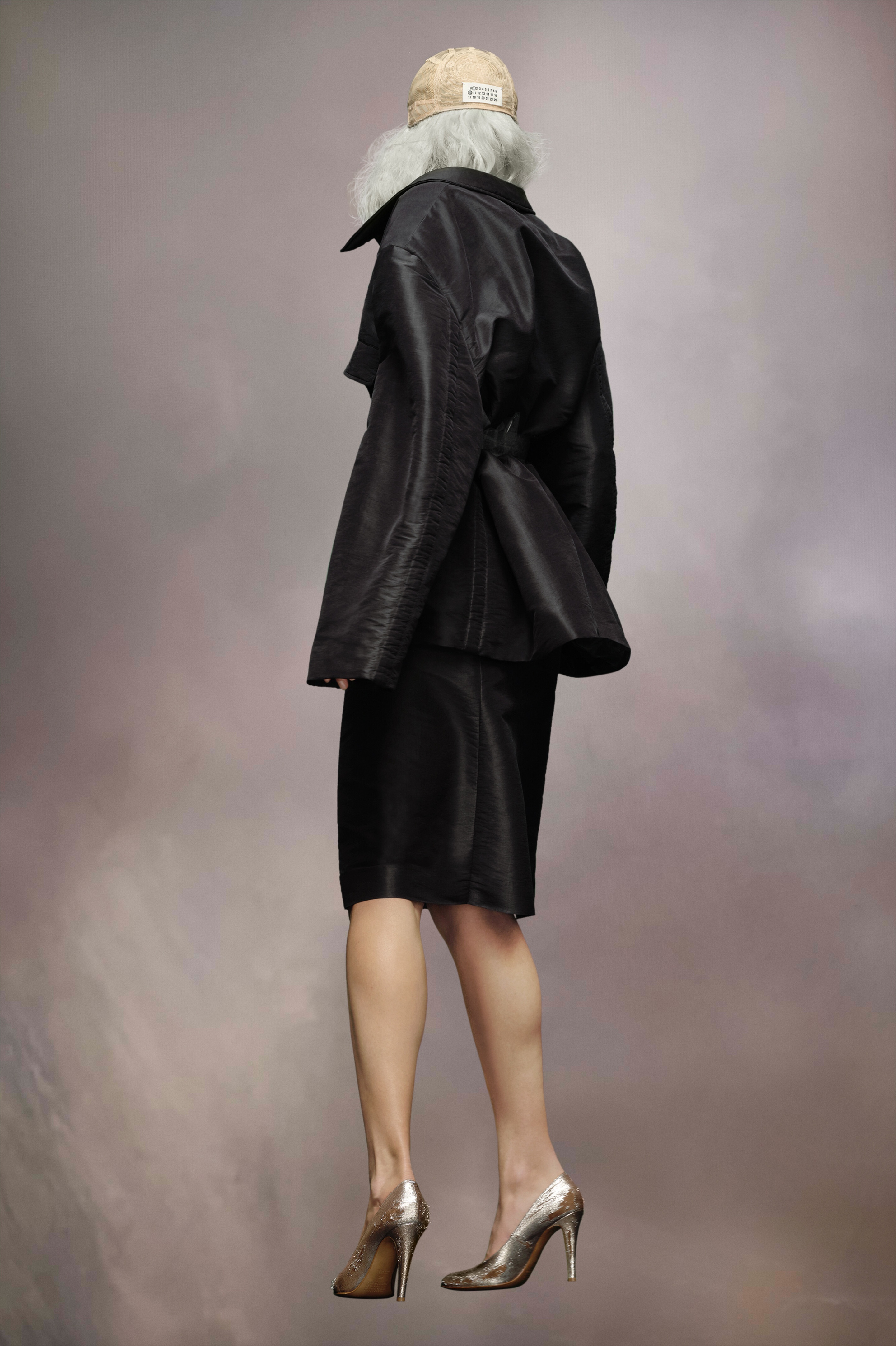 Silk poly moiré caban coat - 4