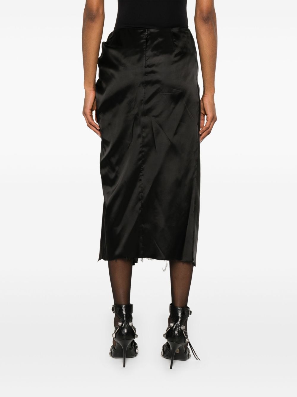 satin midi dress - 4