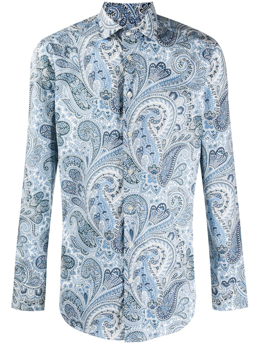 paisley print shirt - 1