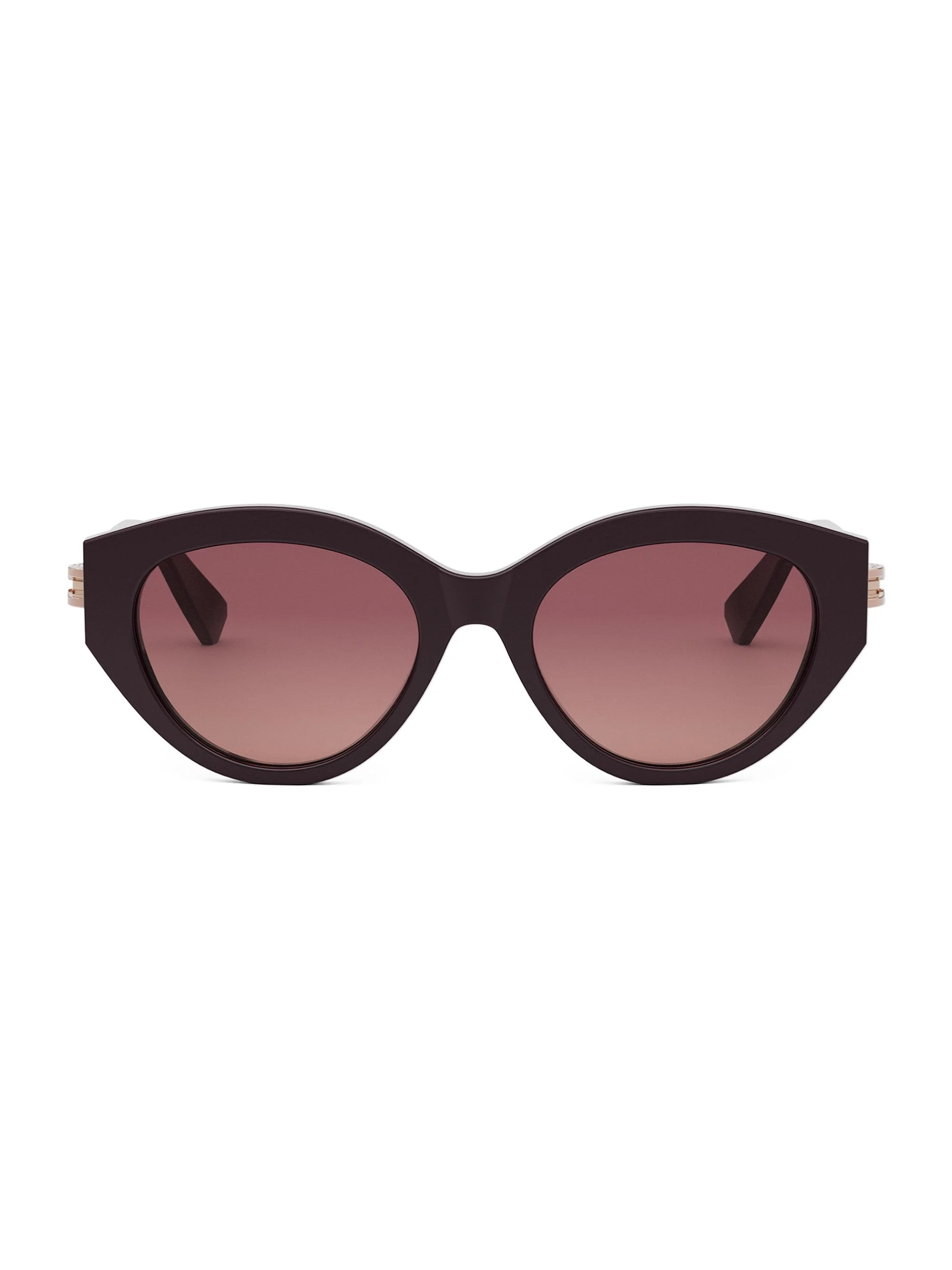 Women's B. Zero1 53MM Oval Sunglasses - Violet Bordeaux - 1