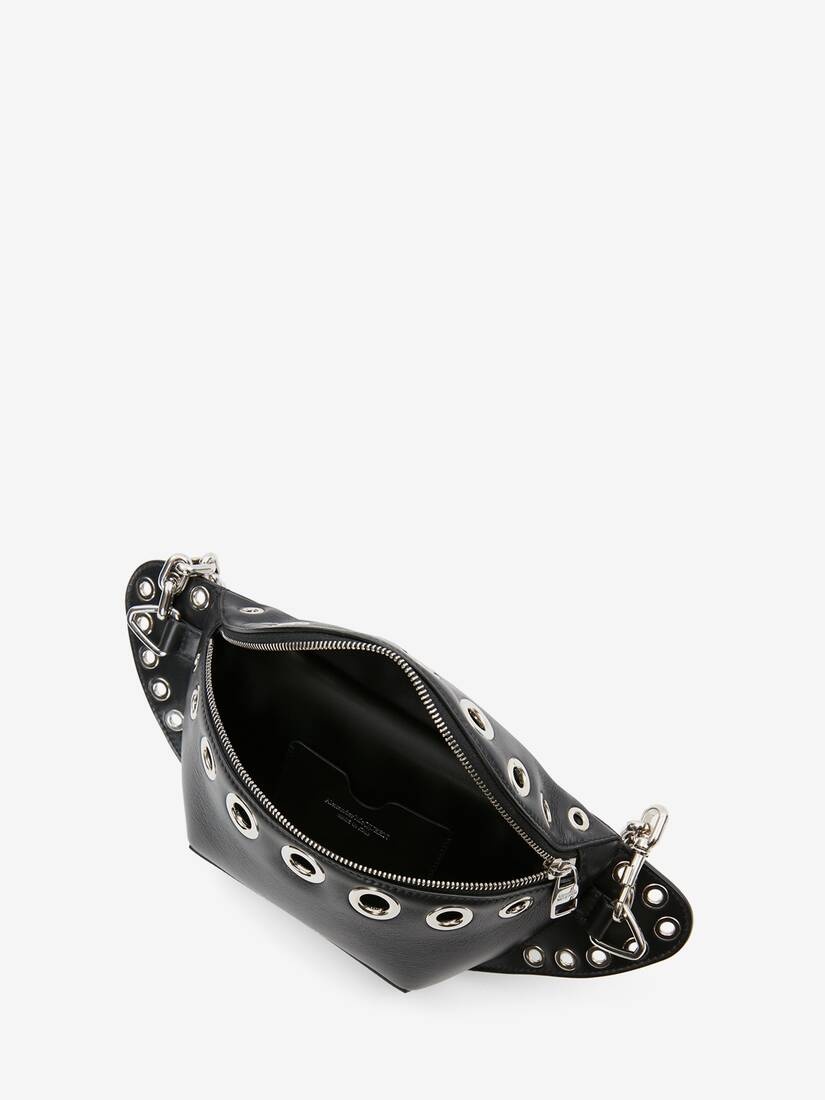 Men's Biker Bum Bag in Black - 4