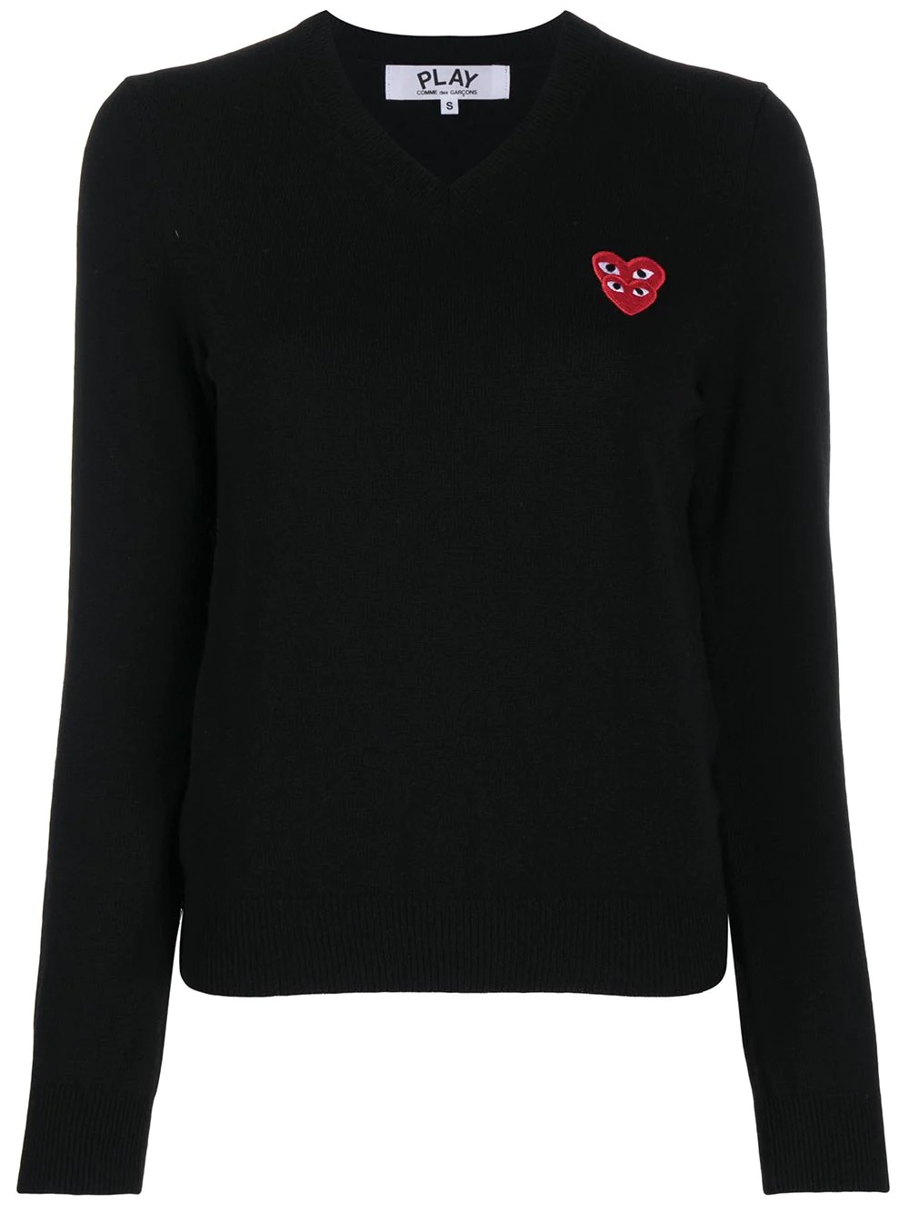 V-neck overlapping heart top - 1