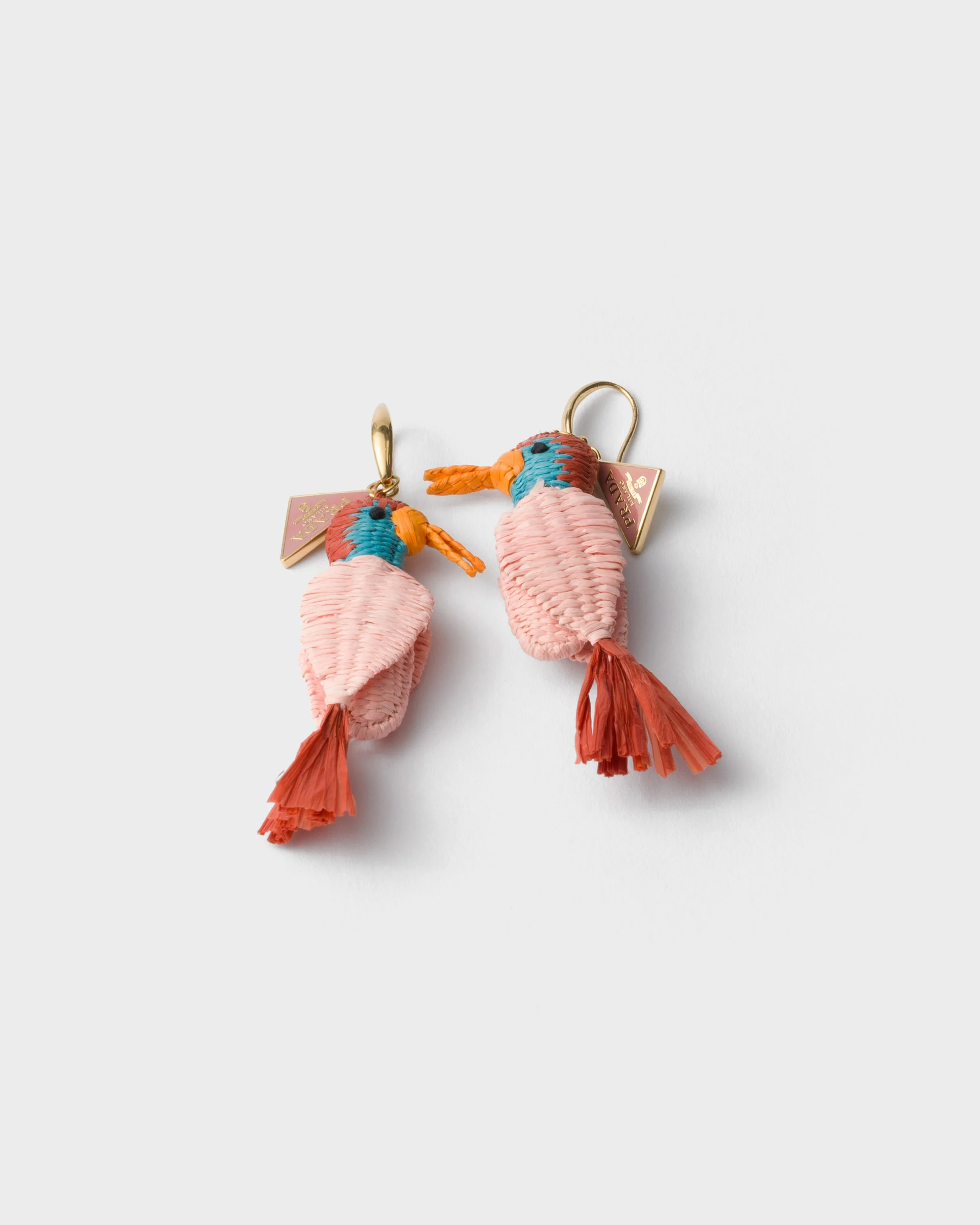 Metal and crochet earrings - 1