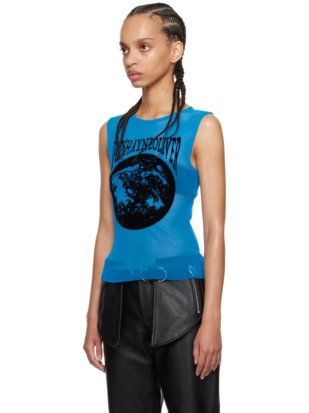 Blue Shayne Oliver Edition Earth Tank Top - 4
