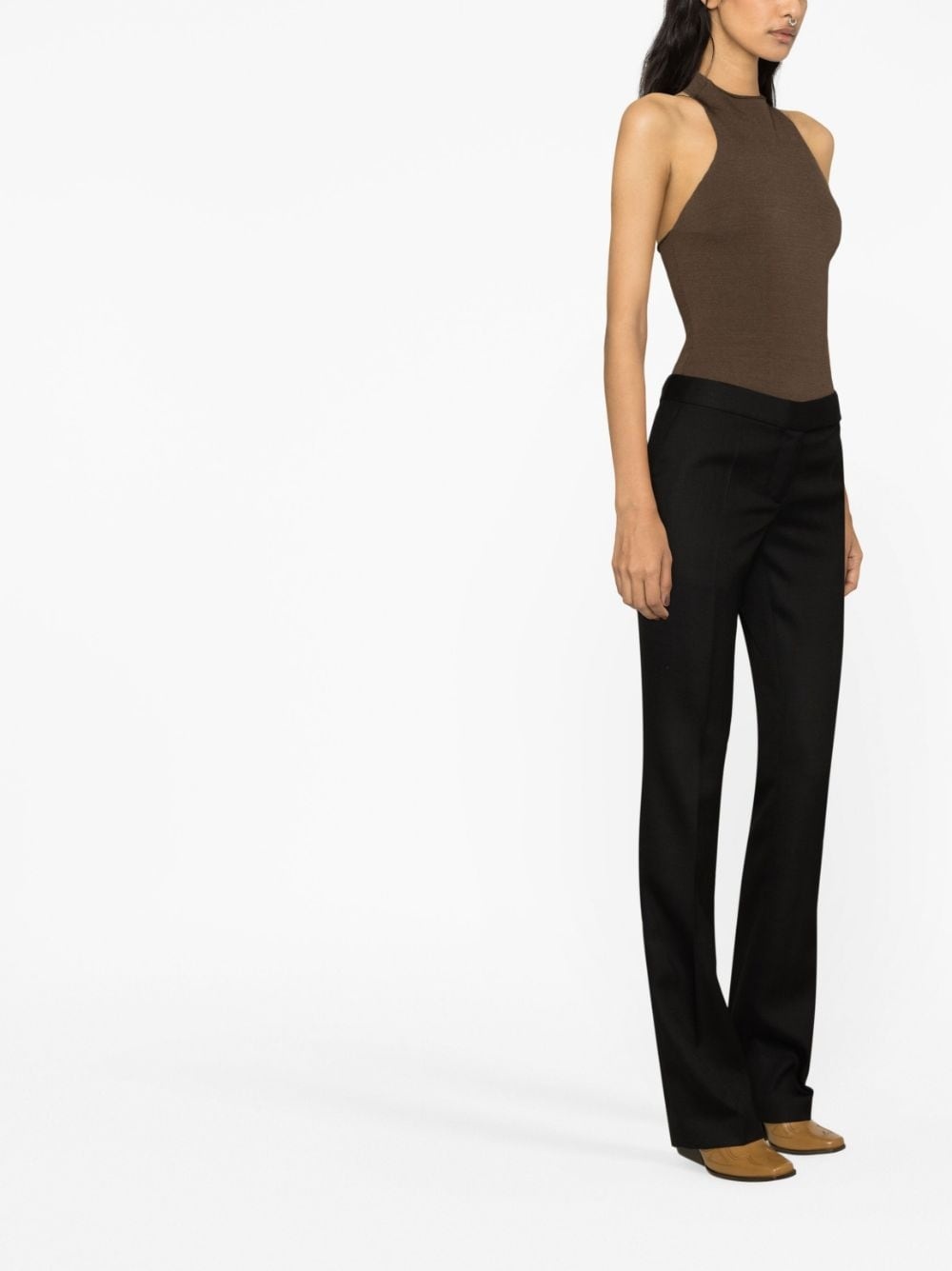 low-rise slim trousers - 4