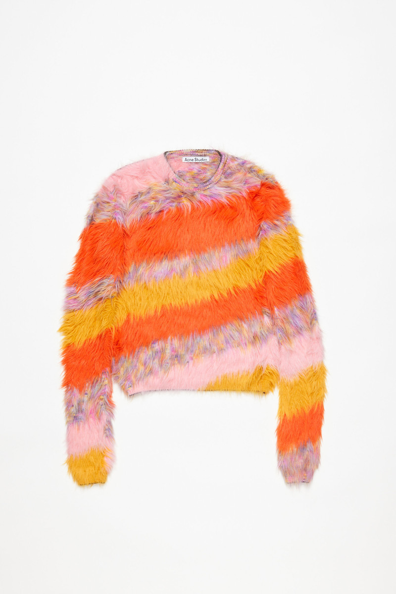 Crew neck jumper - Pumpkin orange/multi 1