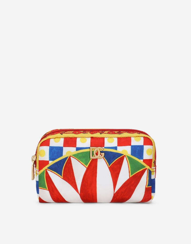 Carretto-print nylon make-up bag - 1