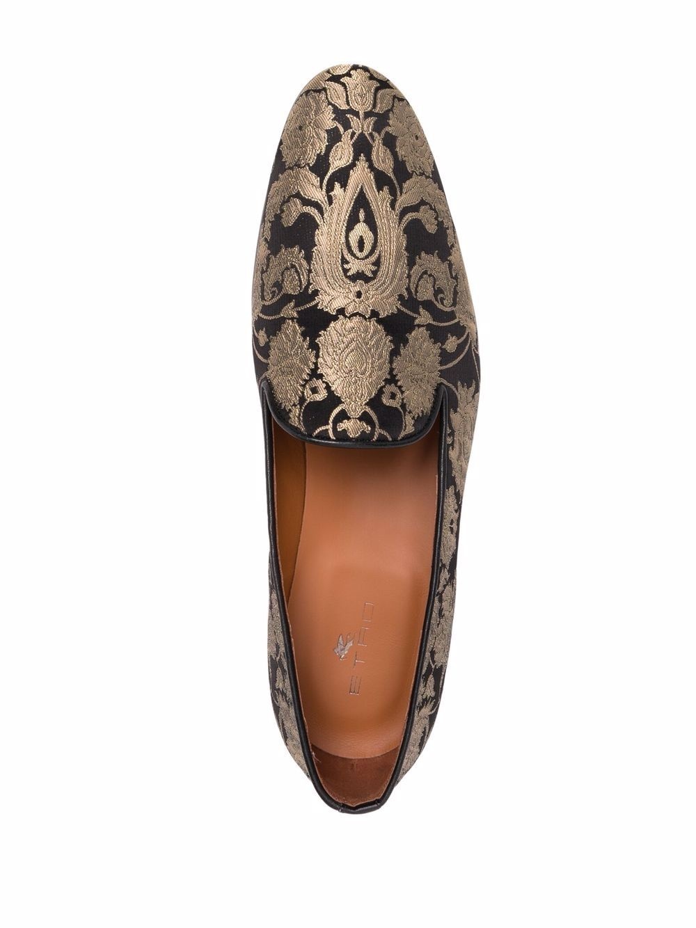 paisley jacquard slippers - 4