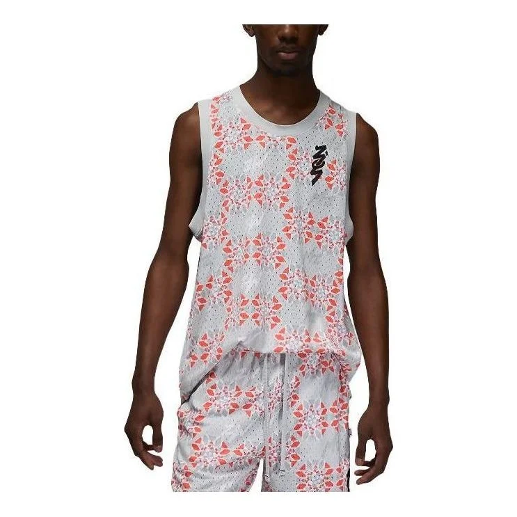 Air Jordan Zion Mesh Print Tank 'Silver' FB8161-025 - 1