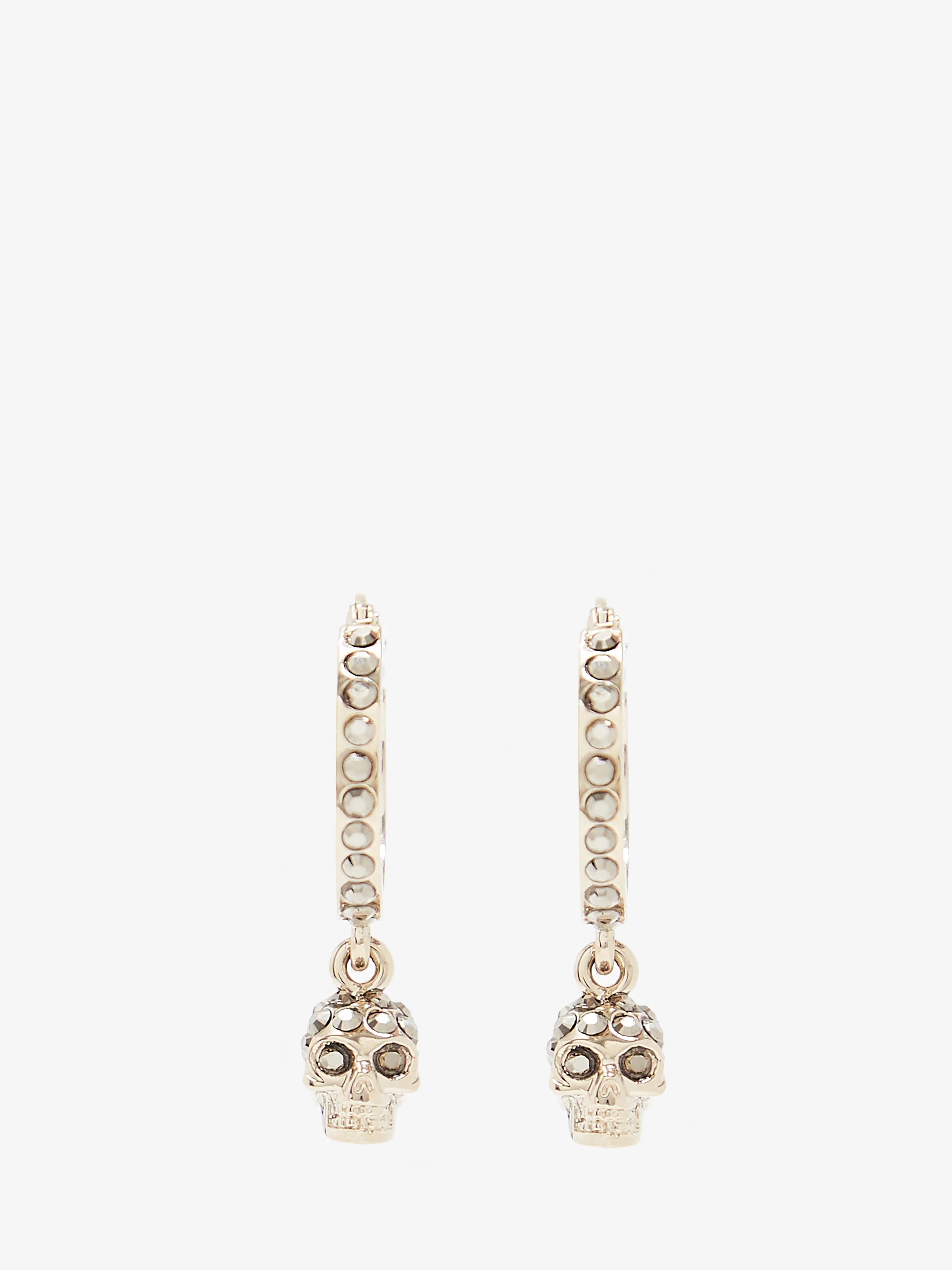 Skull Mini Creole Hoop Earrings - 1