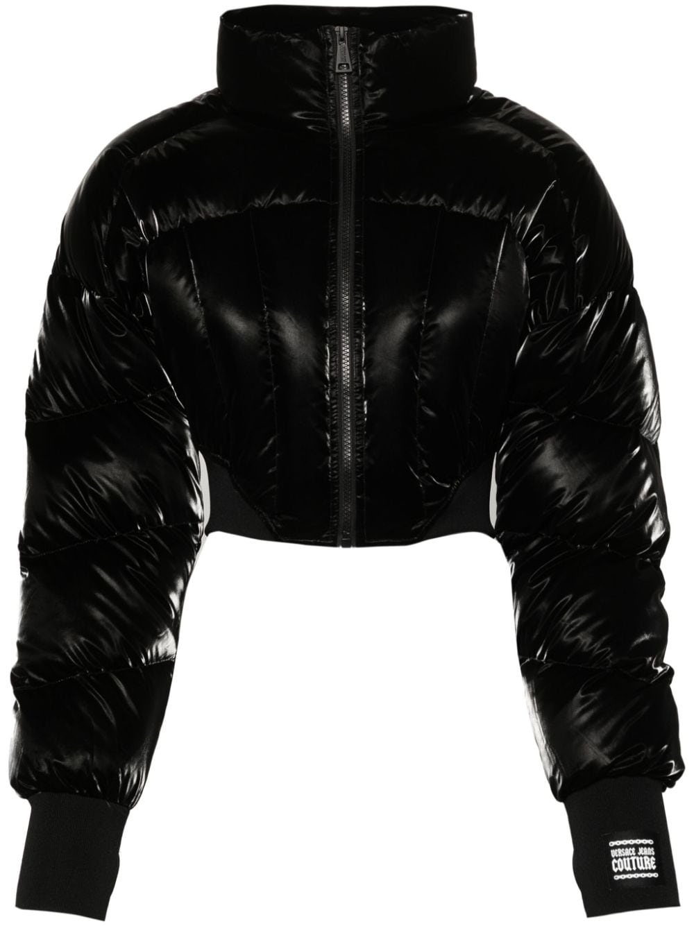 laminated puffer jacket - 1