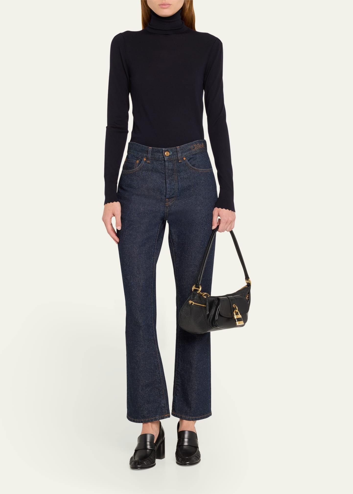 The 99 Shoulder Bag in Shiny Grained Calfskin - 5