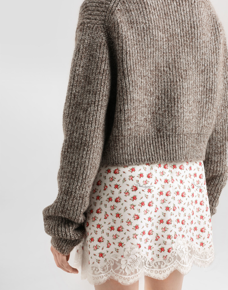 Wool blend english rib cardigan 5
