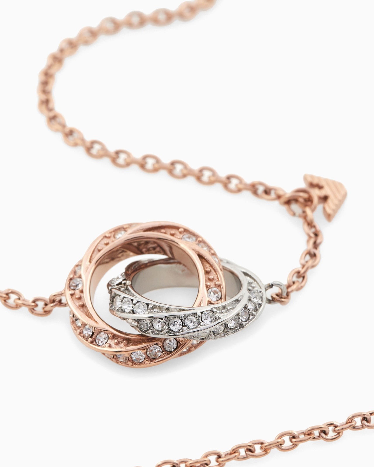 TWO-TONE STAINLESS STEEL CHAIN NECKLACE - 3