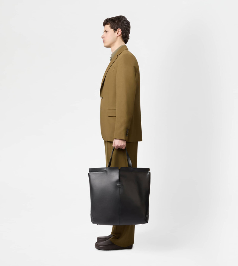 TOD'S DI BAG FOLIO IN LEATHER MEDIUM - BLACK 8