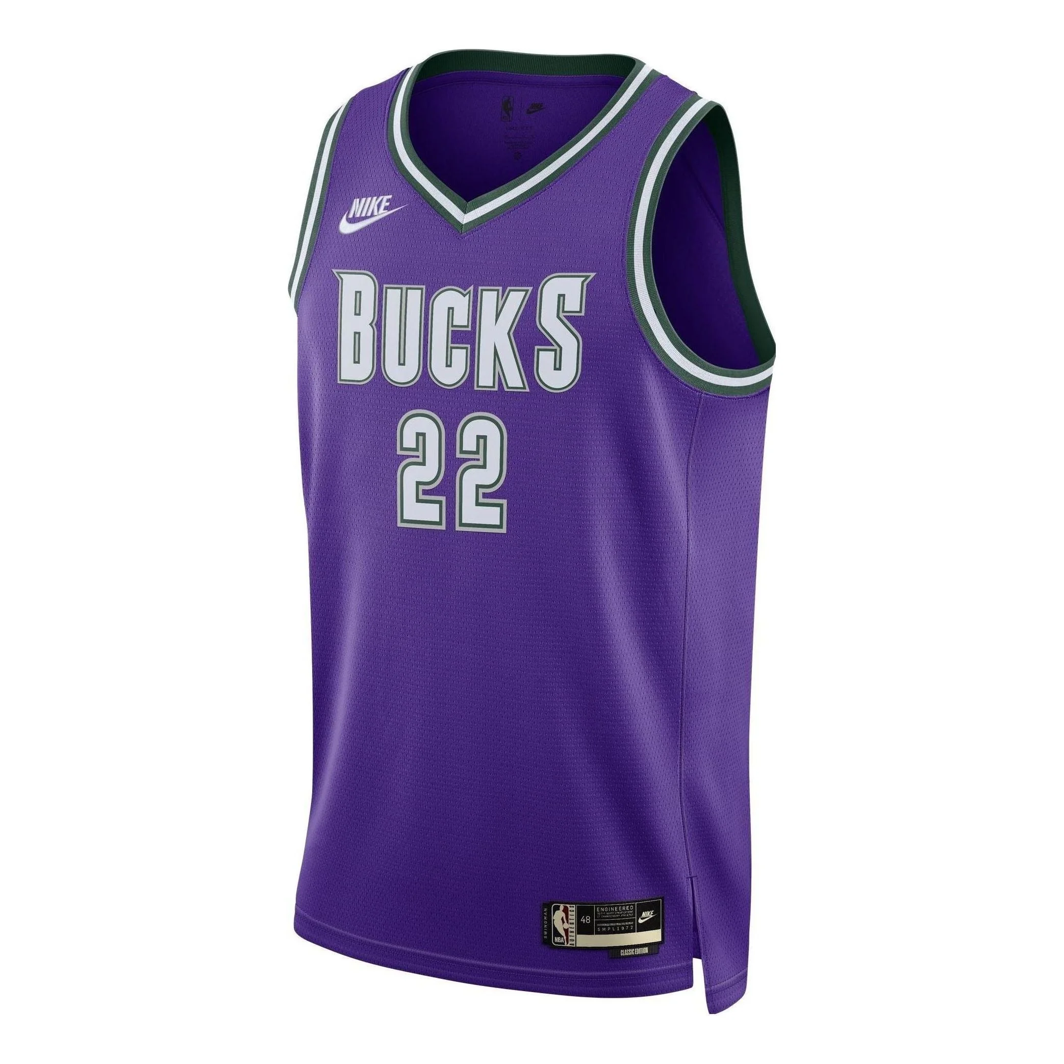 Nike x NBA Milwaukee Bucks Hardwood Classics Swingman Jersey 'Khris Middleton 22' DO9450-506 - 1